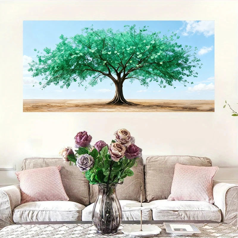 Elegant Tree of Life Gold Leaf Canvas Wall Decor