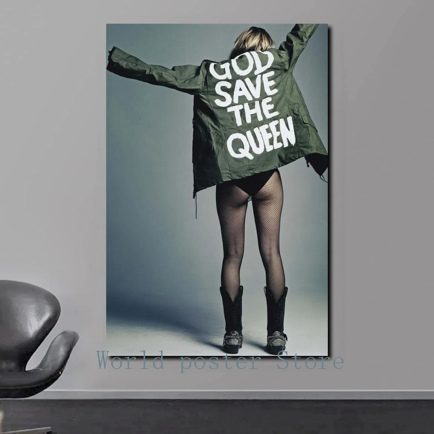 Scandinavian Simple Wall Art Sexy Supermodel