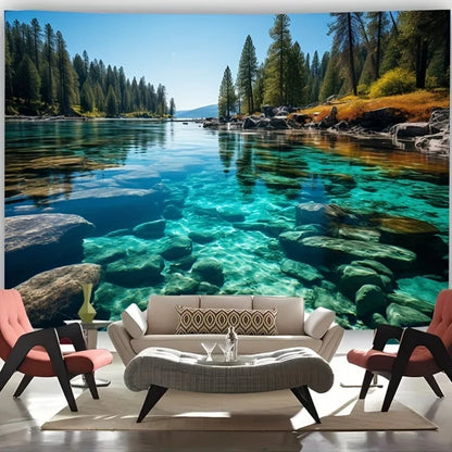 1 Piece Fresh Lake-View Landscape painting wall
