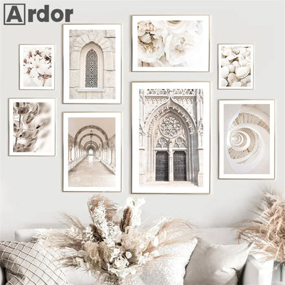 Islamic Calligraphy Mosque Building painting wall