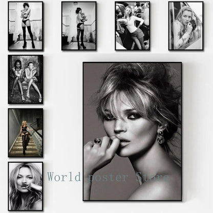 Scandinavian Simple Wall Art Sexy Supermodel