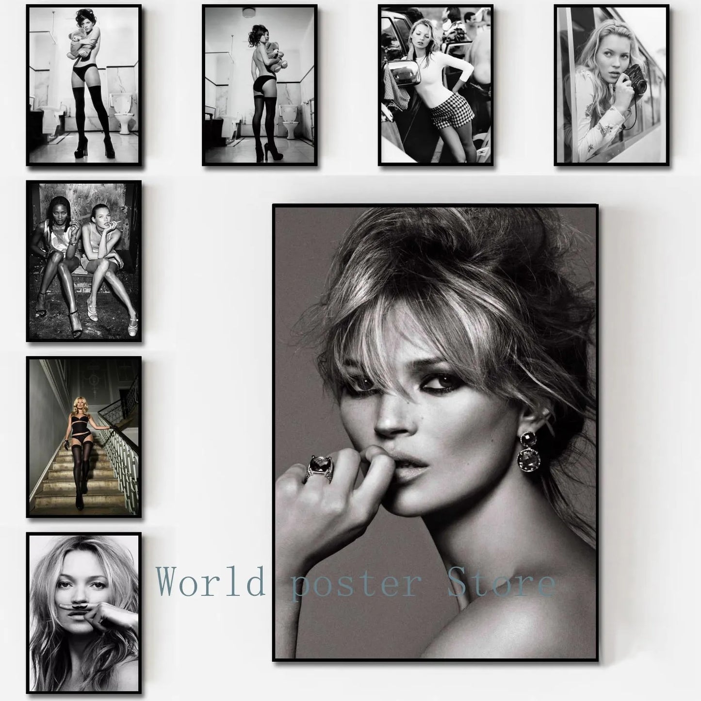 Scandinavian Simple Wall Art Sexy Supermodel