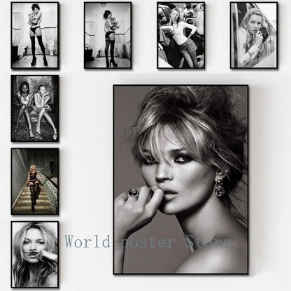 Scandinavian Simple Wall Art Sexy Supermodel
