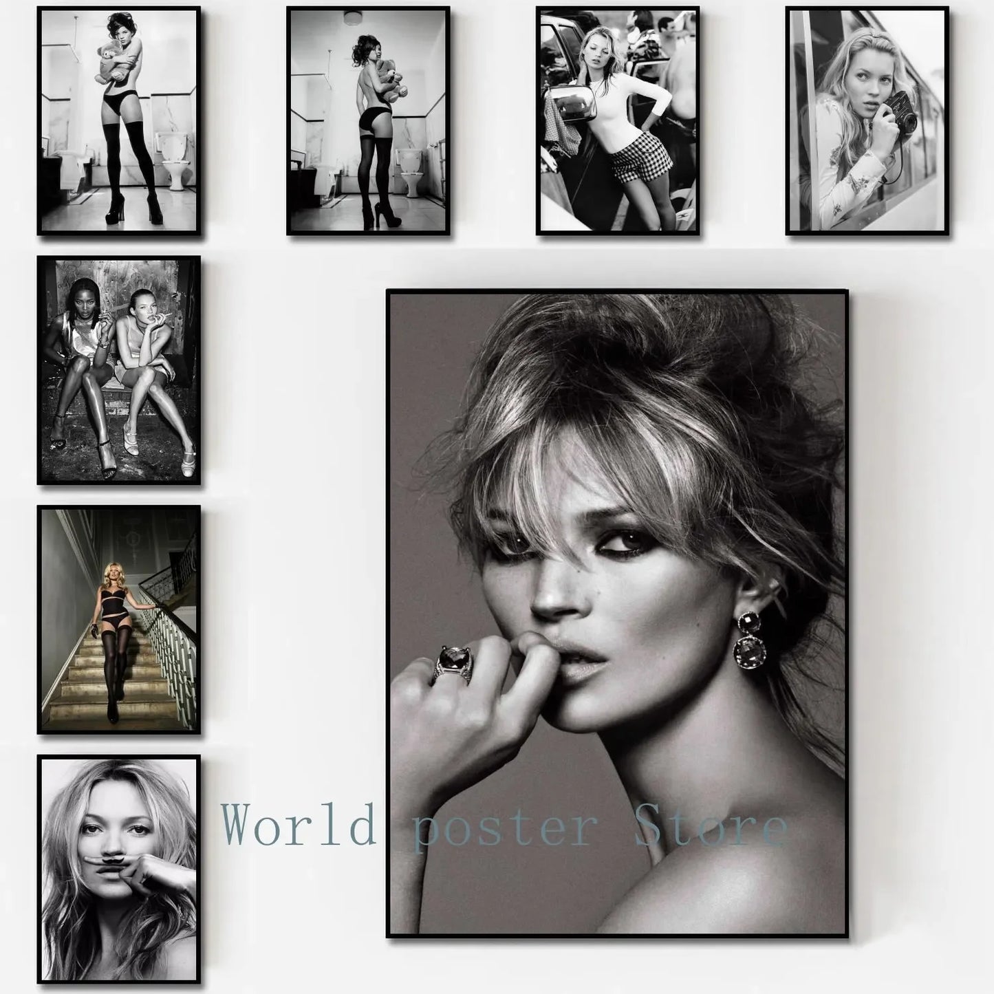 Scandinavian Simple Wall Art Sexy Supermodel