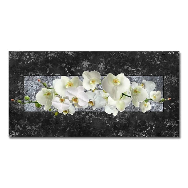 Modern Abstract Gold Flower Oil Painting
