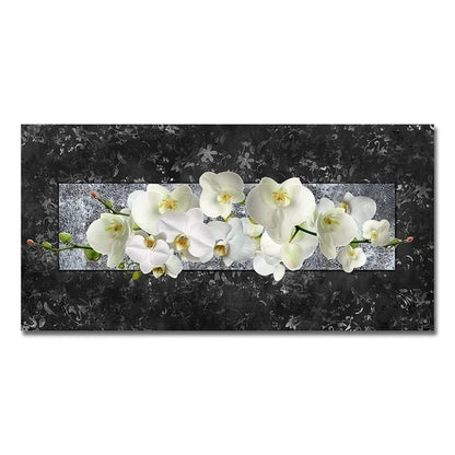 Modern Abstract Gold Flower Oil Painting