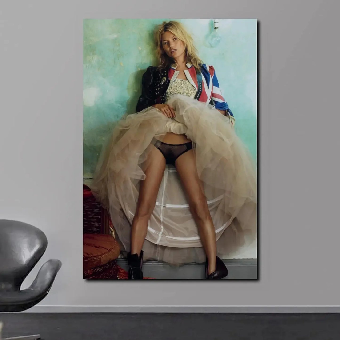 Scandinavian Simple Wall Art Sexy Supermodel