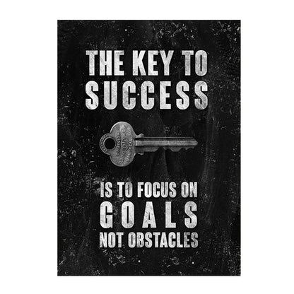 Wild Lion Animal Poster Motivational Quotes Canvas