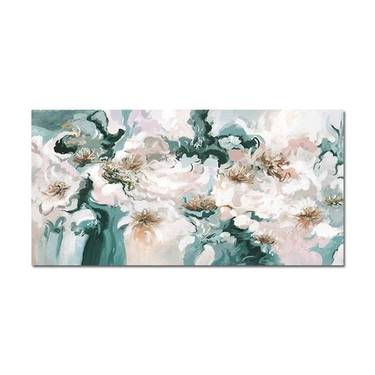 Modern Abstract Gold Flower Oil Painting