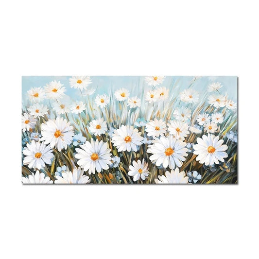 Modern Abstract Gold Flower Oil Painting