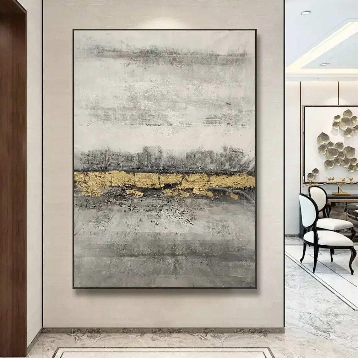 Abstract Texture Oil Painting On Canvas