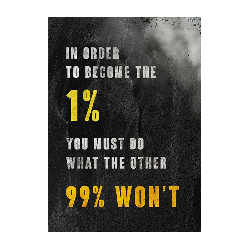 Wild Lion Animal Poster Motivational Quotes Canvas