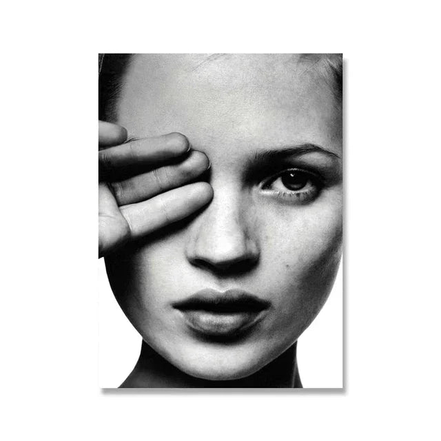 Scandinavian Simple Wall Art Sexy Supermodel