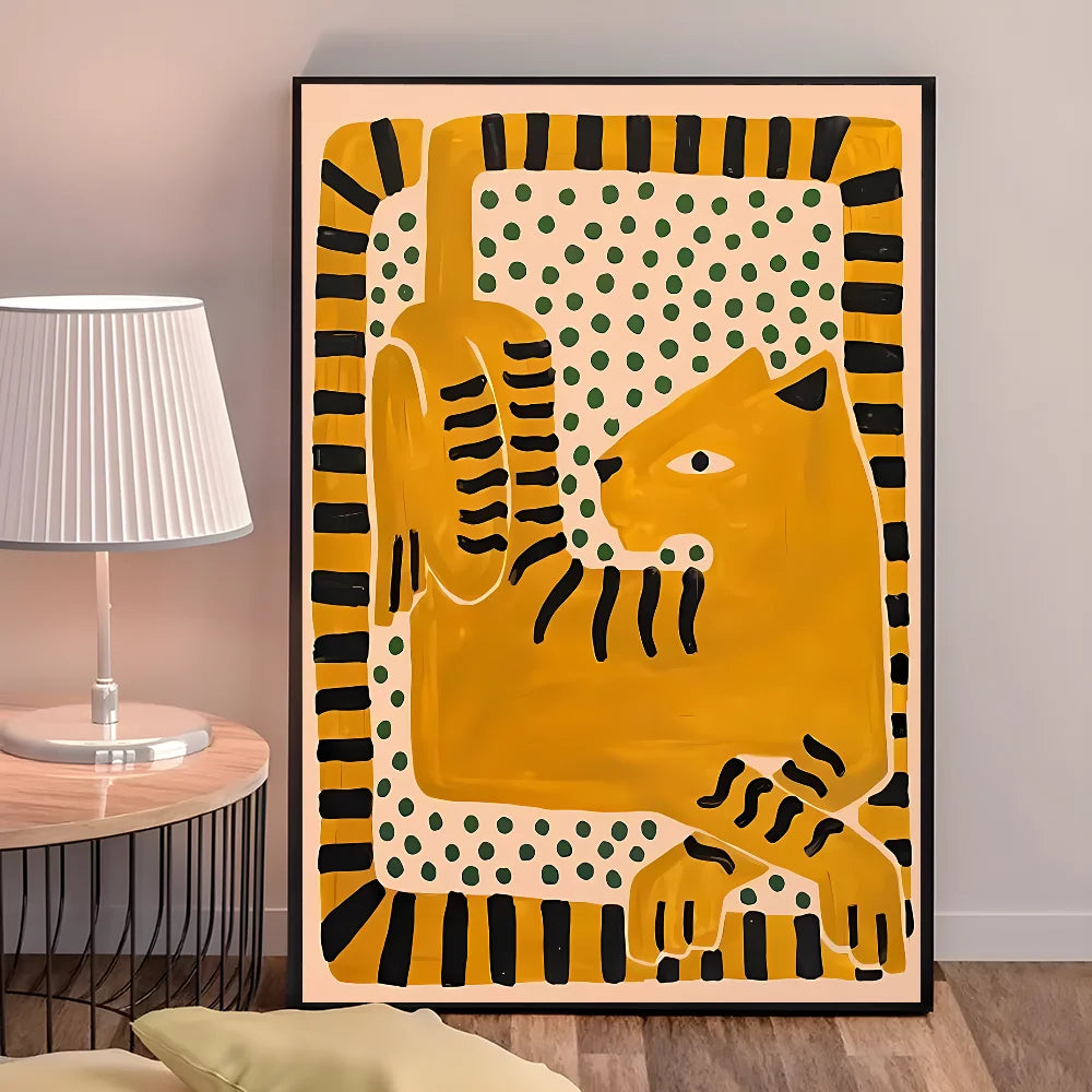 Egypt Colorful Abstract Tiger And Leopard