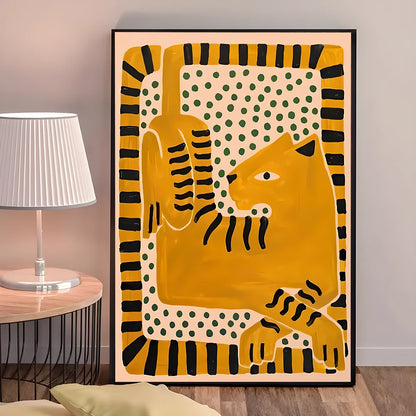 Egypt Colorful Abstract Tiger And Leopard
