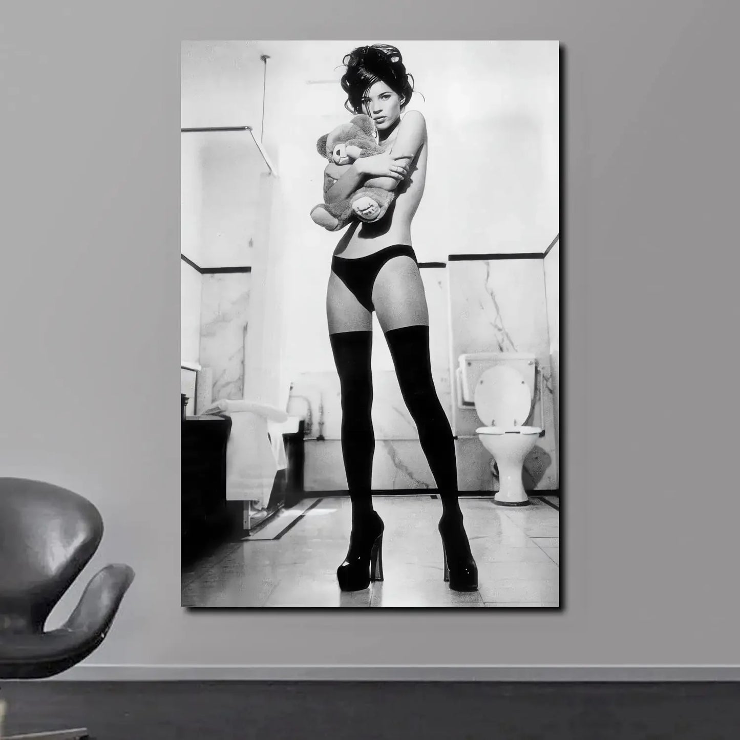 Scandinavian Simple Wall Art Sexy Supermodel