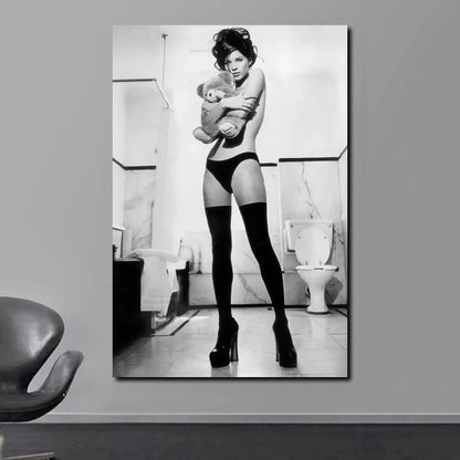 Scandinavian Simple Wall Art Sexy Supermodel