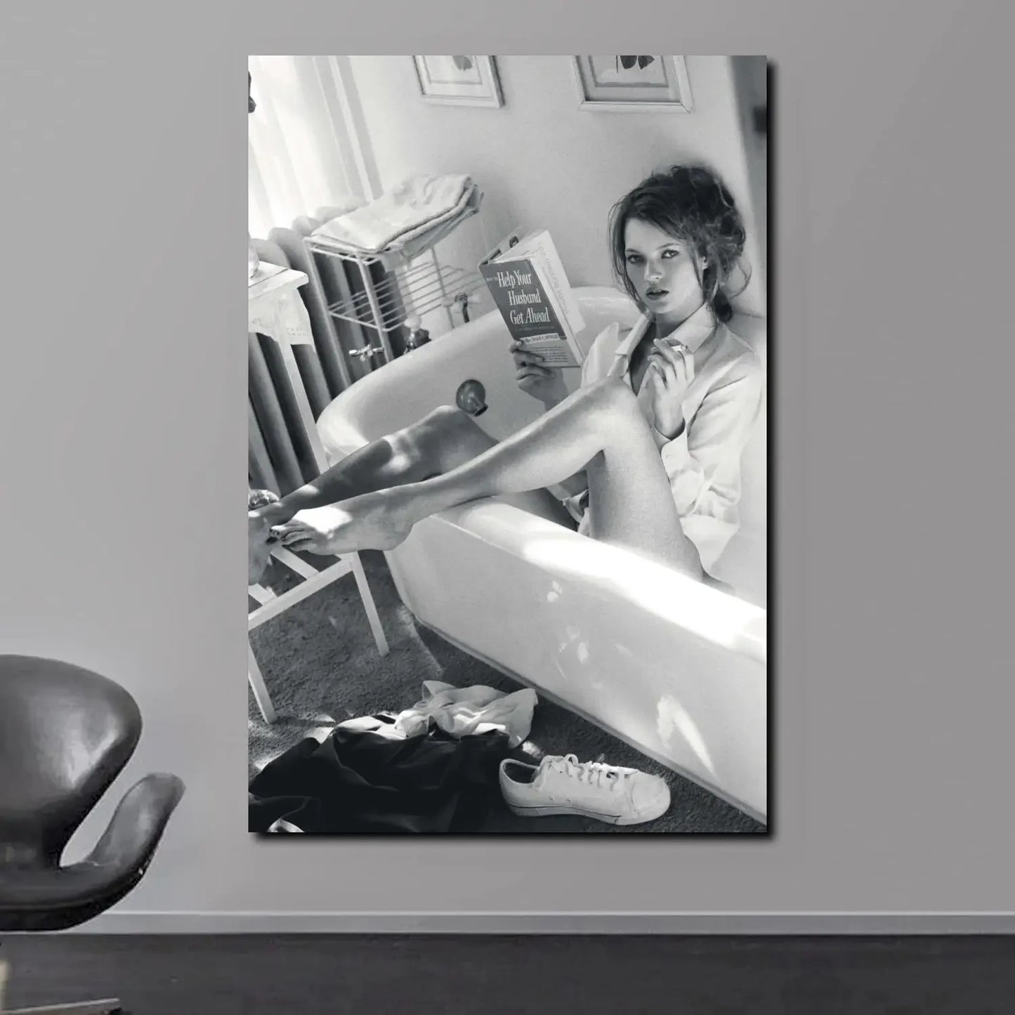 Scandinavian Simple Wall Art Sexy Supermodel