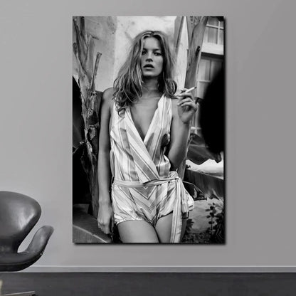 Scandinavian Simple Wall Art Sexy Supermodel