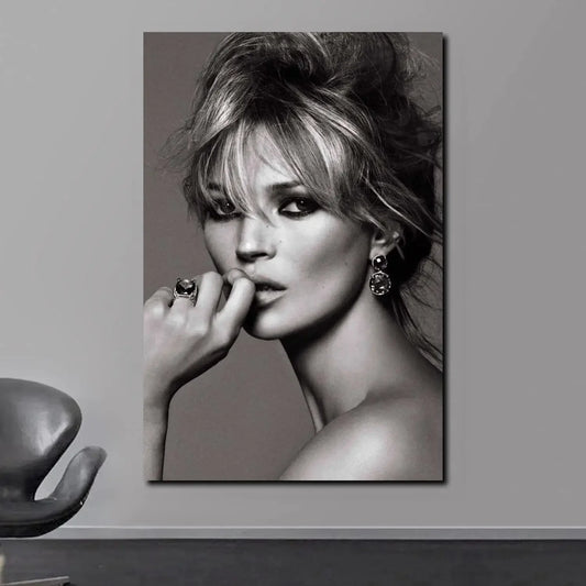 Scandinavian Simple Wall Art Sexy Supermodel