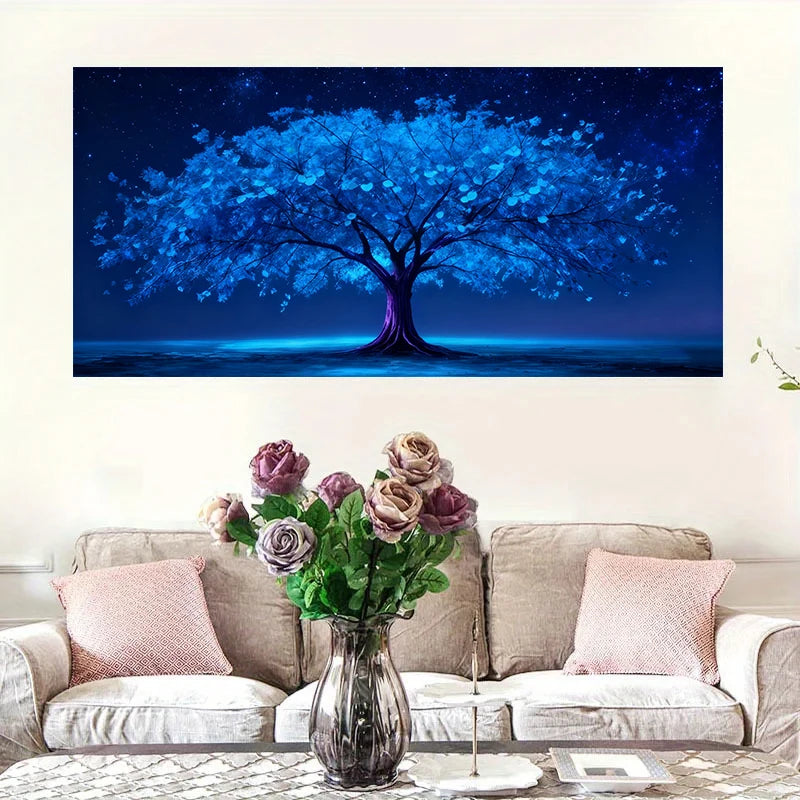 Elegant Tree of Life Gold Leaf Canvas Wall Decor