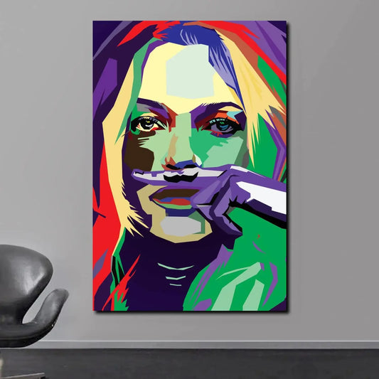 Scandinavian Simple Wall Art Sexy Supermodel