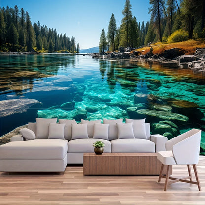 1 Piece Fresh Lake-View Landscape painting wall