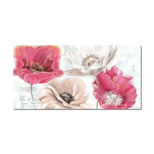 Modern Abstract Gold Flower Oil Painting