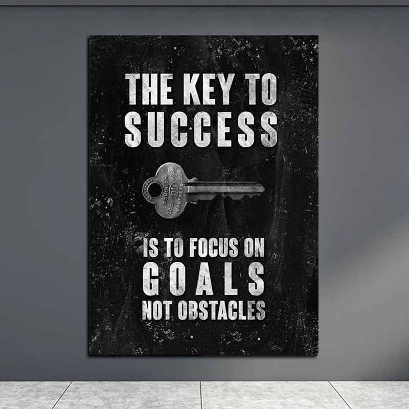 Wild Lion Animal Poster Motivational Quotes Canvas