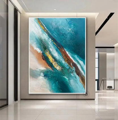 Abstract Texture Oil Painting On Canvas