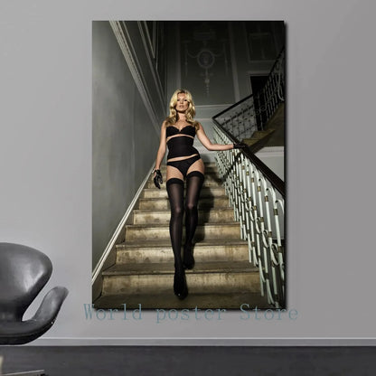 Scandinavian Simple Wall Art Sexy Supermodel