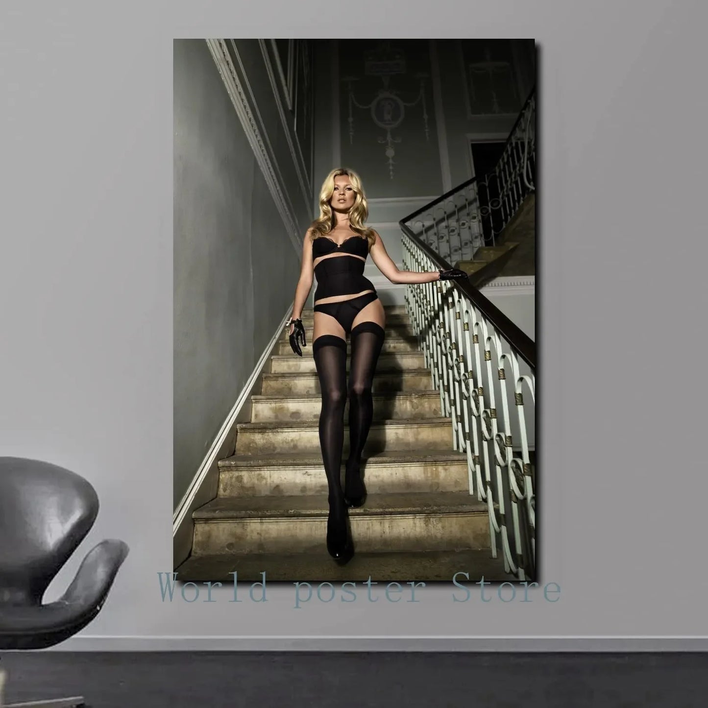 Scandinavian Simple Wall Art Sexy Supermodel