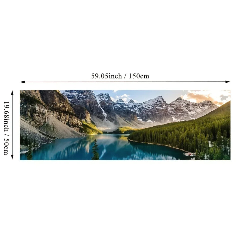Painting Lake Forest Mountain Scenery Wall Art