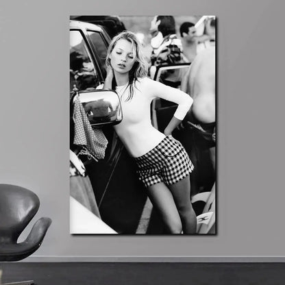 Scandinavian Simple Wall Art Sexy Supermodel