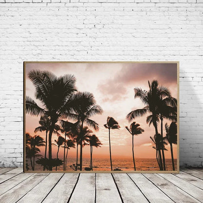 Tropical Summer Beach Shell Palm