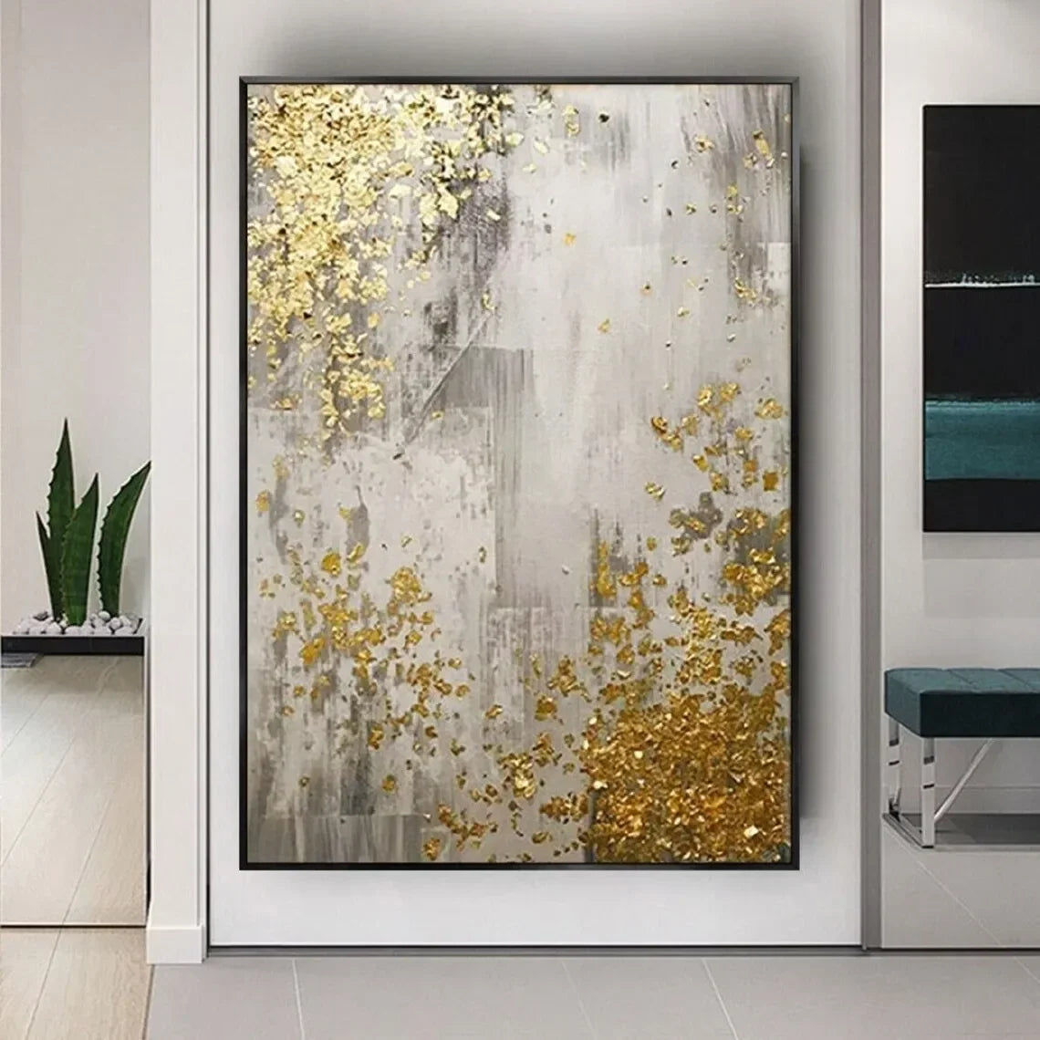 Abstract Texture Oil Painting On Canvas