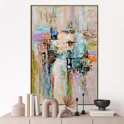 Abstract Texture Oil Painting On Canvas