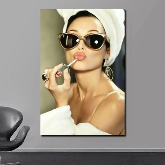 Scandinavian Simple Wall Art Sexy Supermodel