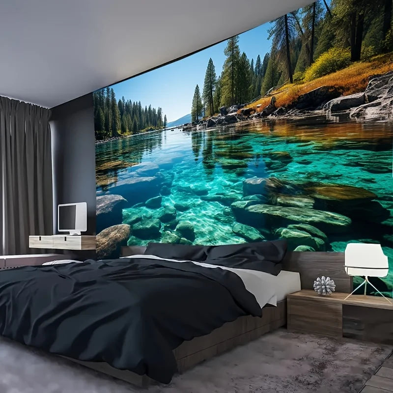 1 Piece Fresh Lake-View Landscape painting wall