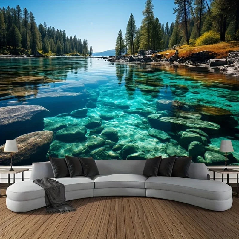 1 Piece Fresh Lake-View Landscape painting wall